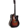 sigma DTC-1E-SB - Guitare électro-acoustique Dreadnought - Sunburst brillant