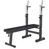 Gorilla Sports Banc de musculation avec support de barres noir TU
