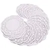 Napperons en dentelle blancs, set de 250