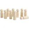 Personnes en bois set de 10 moyens