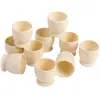 Coquetier en bois, setde 10