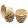 Paniers en bambou naturels, set de 6
