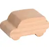 Voitures en bois coupé, set de 3