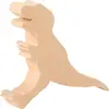 Dinosaures en bois sculpté, set de 3