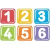 Edusante plaques avec numéros pour véhicules, set de 6