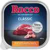 9x300g Rocco Classic en barquettes boeuf, coeurs de volaille - Pâtée p...