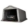 INTENT24 3,3x6 m carport, garage - hauteur d'entrée 2,1m, pvc 800N, gris