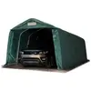 TOOLPORT 3,3x8,4m garage, abri, PVC 550 g-m², H. 2,1m, vert foncé, ave...