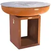 Remundi Barbecue brasero en acier Carus Diamètre 102 cm Hauteur 87 cm