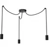 SEGULA Spyder 3 Wave suspension, noire, 3 lampes