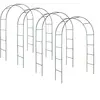TECTAKE Lot de 4 Arches de jardin à roses en Acier Résistant aux intempéries