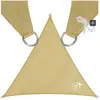 TecTake Voile d'ombrage triangulaire Triangulaire avec une protection UV 50+