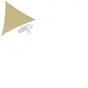 TecTake Voile d'ombrage triangulaire, beige - 600 x 600 x 600 cm