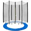 AREBOS Coussin de Protection pour Trampoline 244 cm + Filet pour 6 tig...