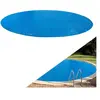 Arebos Couverture Solaire à Bulles pour Piscine Ronde Bleu 5 m 400 µ/microns Polyethylen