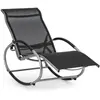Blumfeldt Santorini Fauteuil de jardin à bascule - Rocking chair - Dos...