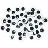 Yeux mobiles 18 mm noir/blanc, set de 50
