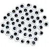 Eduplay Set de 50 Yeux mobiles Noirs et blancs 8mm