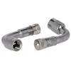 Prolongateurs valve Mijnenpieper - argenté - 46/90º - Accessoire vélo