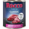 6x800g Classic boeuf, coeurs de veau Rocco - Nourriture pour chien