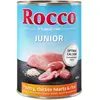 6x400g Junior volaille, coeurs de poulet, riz Rocco - Nourriture pour chien