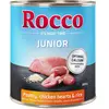 6x800g Junior coeur de poulet, riz Rocco - Nourriture pour chien