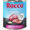 6x800g Junior dinde, coeurs de veau, riz Rocco - Nourriture pour chien