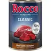6x400g Classic boeuf, renne Rocco - Nourriture pour chien