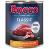 6x800g Classic boeuf, coeurs de volaille Rocco - Nourriture pour chien