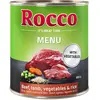 6x800g Rocco Menu boeuf, agneau - Pâtée pour chien