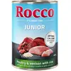 6x400g Junior volaille, gibier, riz Rocco - Nourriture pour chien
