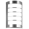 Cmd 39842 applique E27 75 w acier inoxydable brossé 43494