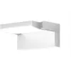 Applique murale LED CMD 9110, blanc, largeur 21 cm, métal, IP54