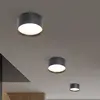 Plafonnier LED CMD 9094, Ø 15 cm, anthracite, IP44, métal