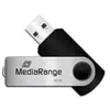 Clé USB - MEDIARANGE MR911 - 32 Go - USB 2.0 - Marron, Argent