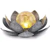 Lot de 2 fleurs de lotus solaire lampe solaire de jardin blanc chaud, ...