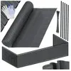 Natte pare-vue en pvc Clôture pare-vue Habillage de balcon Coupe-vent Lamelles renforcées résistantes aux intempéries pour jardin balcon terrasse