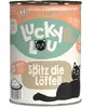 6x 400g Lucky Lou Lifestage Adult volaille et lapin nourriture pour chat humide