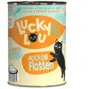 6x 400g Lucky Lou Lifestage Adult volaille & truite nourriture pour ch...