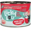 6x200g Lucky Lou Adult volaille & thon nourriture pour chat humide