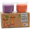 Neogrün Coffret Suri 2 pots orange + violet pâte à modeler naturelle et vegan