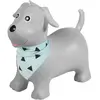 Kindsgut Animal sauteur gonflable en plastique multicolore - chien gris -