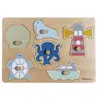 Plug-in puzzle Océan en bois multicolore - Kindsgut