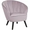 BELIANI Fauteuil Dala Velours Rose