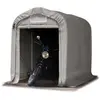 TOOLPORT 1,6x2,4 m, Tente garage, PVC 800, H. 1,7 m, gris, béton