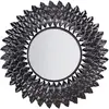 BELIANI Miroir glamour en métal argenté LARRAU