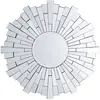 Beliani - Miroir rond argenté VIRE