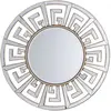 Beliani Miroir rond avec cadre moderne et élégant FLERS