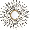 BELIANI Miroir doré de forme solaire moderne BLOIS