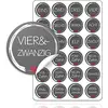 Calendrier de l'Avent Étiquettes autocollantes Numéros Buttons 1-24 au...